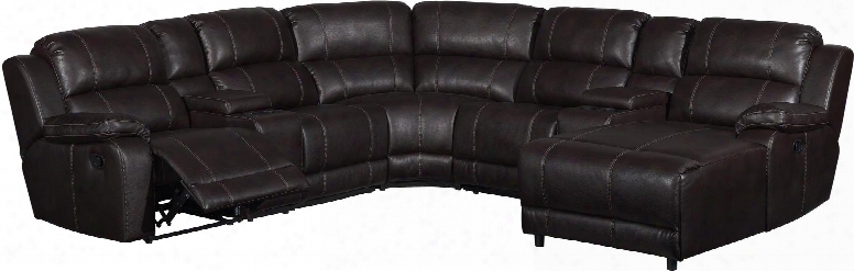 Charlotte 1487-050746573-053 Sectional  Sofa With Left Arm Facing Recliner 2 Storage Consoles Armless Chair Wedge Armless Recliner And Right Arm Facing