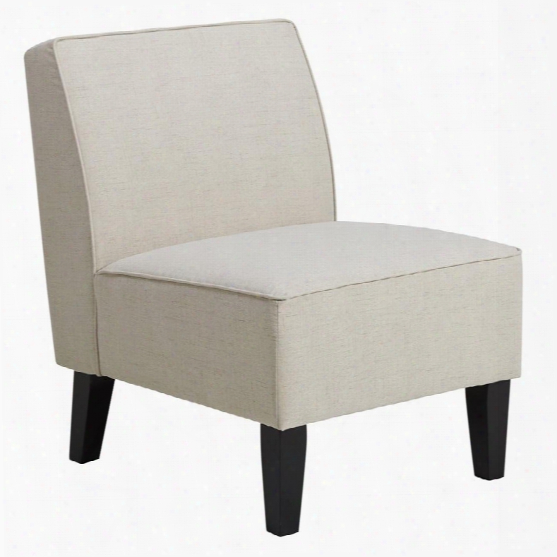 Ds-d027004-451 Armless Slipper Chair With Tapered Solid Wood Legs And Welting Application In