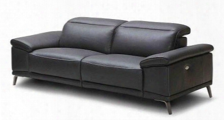 Giovani Collection 18220-s 86" Power Reclining Sofa With Zero Wall Recline Adjustable Headrest And Italian Leather Upholstery In