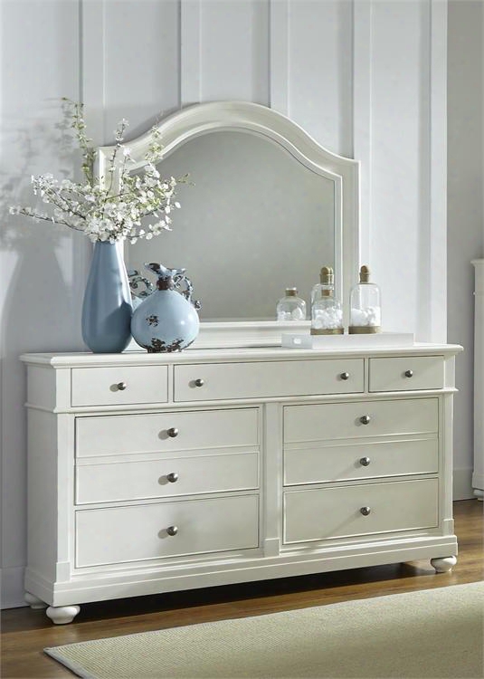 Harbor View Ii Collection 631-br-dm 2-piece Bedroom Set With Dresser And Mirror In Linen