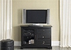 Beacon Collection 453-TV44 44" TV Console with Glass Door 3 Drawers and Adjustable Shelf in Black