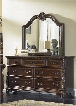 Highland Court Collection 620-BR-DM 2-Piece Bedroom Set with Dresser and Mirror in Rich Cognac