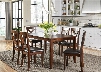 Thornton Collection 164-CD-7RLS 7-Piece Dining Room Set with Rectangular Table and 6 Side Chairs in Russet