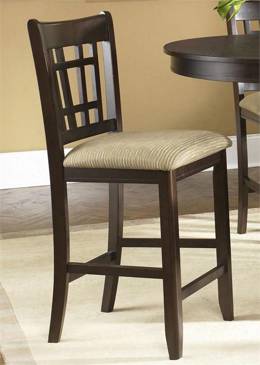 Santa Rosa Collection 20-bs8624 24" Barstool With Fabric Upholstery Padded Place And Nylon Chair Glides In Merlot