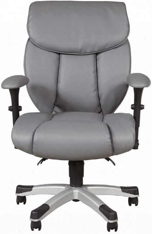 Sealy Ds-1942-452-3-606 Memory Foam Faux Leather Office Chair With Adjustable Seat Swivel Base And Leg Covers In