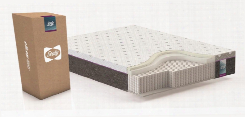 Sealy To Go Collection F03-00088-ck0 12" Thick California King Size Hybrid Mattress With Individually Pocketed Coil System Knitted Jacquard Top Cover And