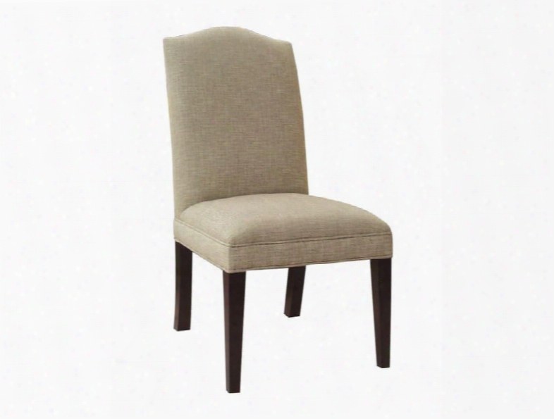 300 Series 300-350075 41" Casual-style Dining Room Muse Linen Chair With Tapered Legs Piped Stitching And Fabric Upholstery In