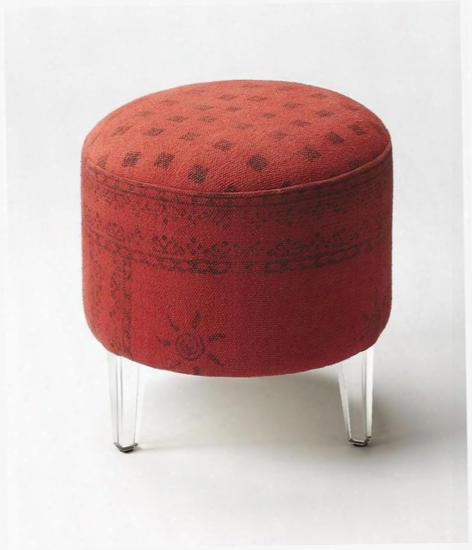 5164293 Butler Borrego Red Pouffe