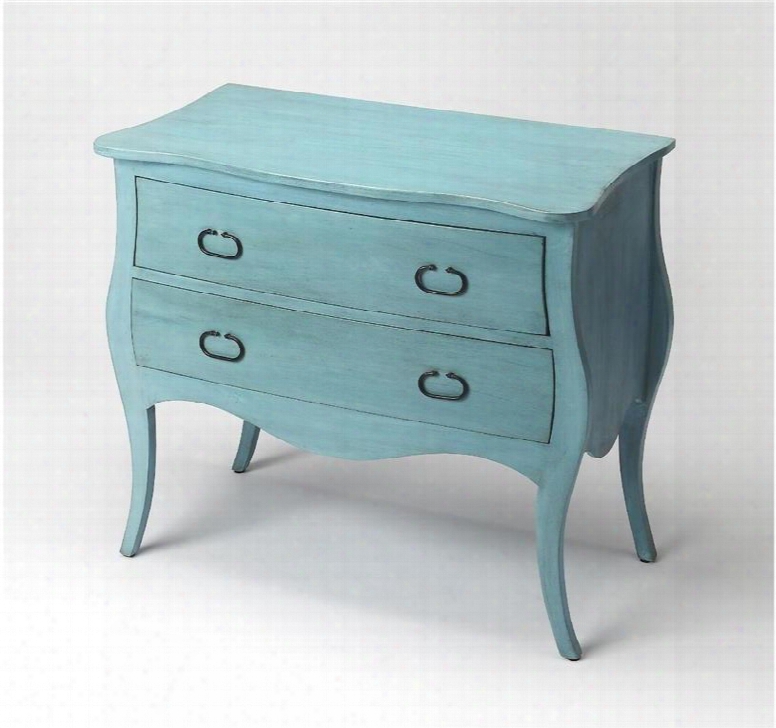 9307301 Butler Rochelle Distressed Blue Drawer