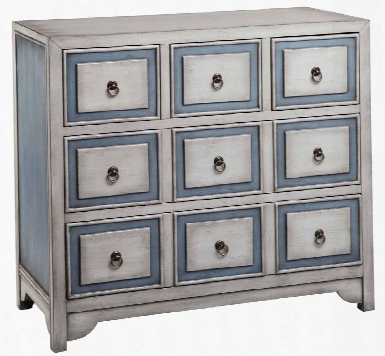 Conway 13168 36" Chest With Bracket Bottom Rails Square Drawer Front Design And Distressed Details In