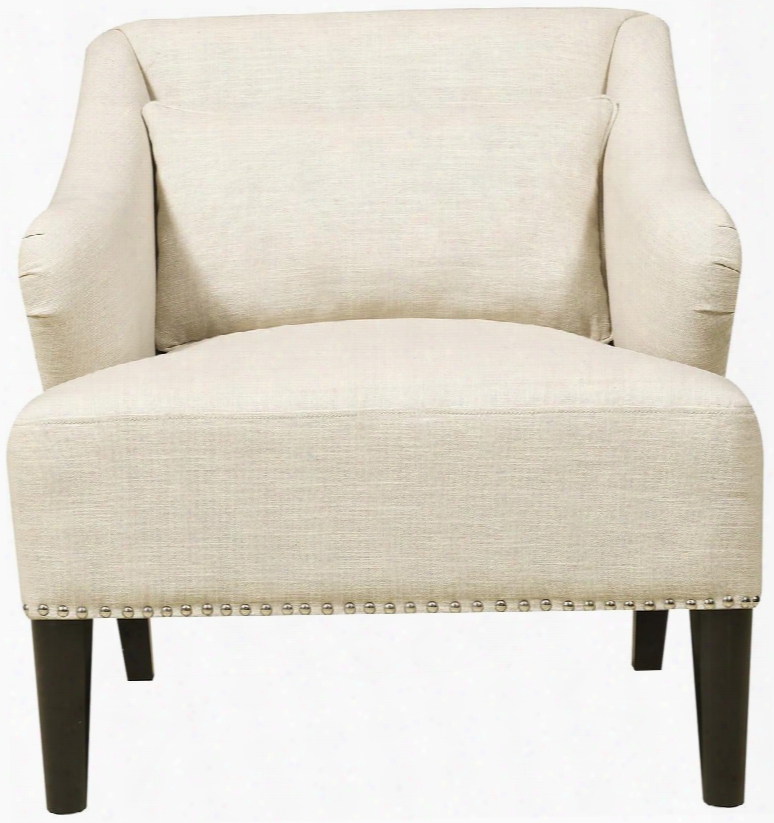 Ds-a147-900-386 32" Accent Chair With Nail Head Accents And Tapered Legs In Celine