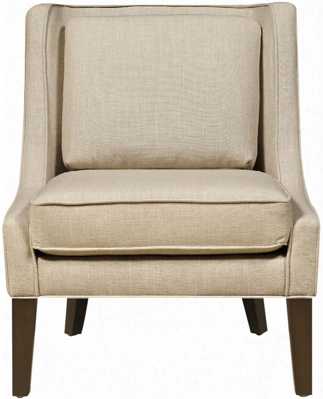 Ds-a148-900-386 31" Accent Chair With Piped Stitching And Tapered Legs Celine