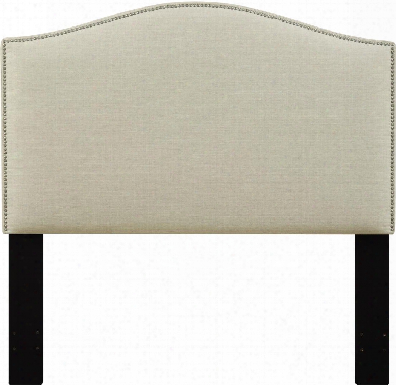 Ds-d016-270-433 Fabric Upholstered Headboard For King Bed With Nail Head Accents In