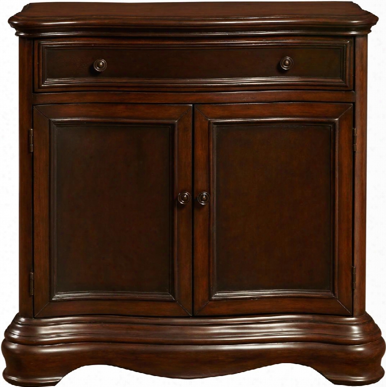 Ds-p017033 36" Accents Hall Chest Including One Drawer One Door And One Adjustable Shelf With Simple Pulls In