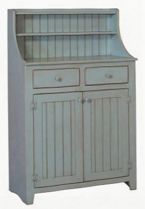 Helens 4650244sf 36.5" Buffet With 2 Drawers 2 Doors Simple Knobs And Preium Grade Pine Wood Construction In Seafoam