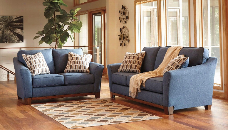 Janley 43807sl 2-piece Living Room Set With Sofa And Loveseat In