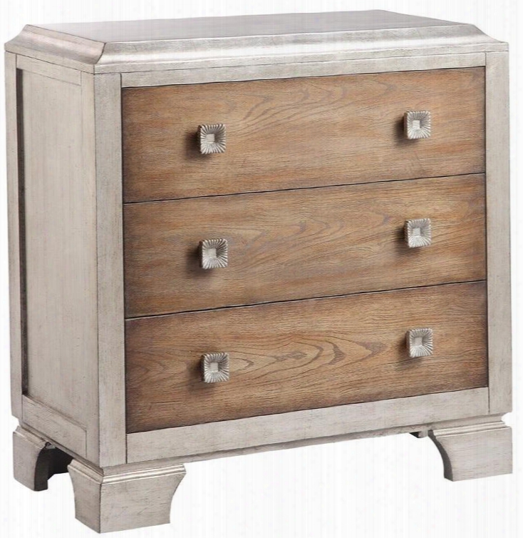 Nora 13382 48" Chest With Oversized Metal Hardware Hand Painted And Bracket Feet In