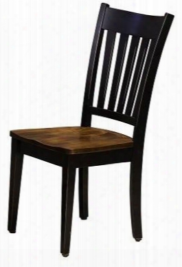 Noras 4650223chbmc 42" Chair With Tapered Legs And Premium Grade Pine Wood Construction In Black And Michaels Cherry