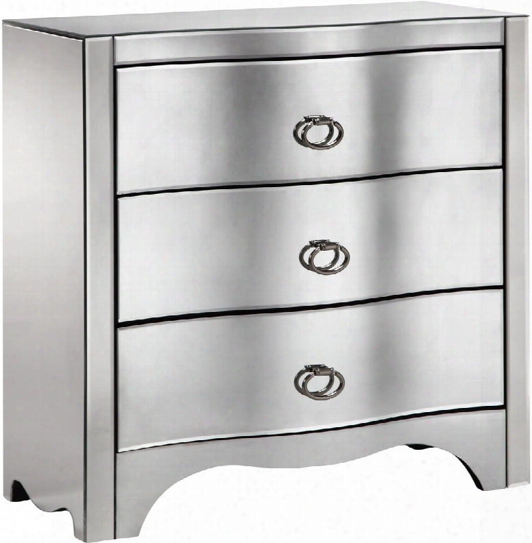 Pennington 13262 34" Chest With Mirrored Chest Dropped Ring Hardware And Curved Bent Facings In