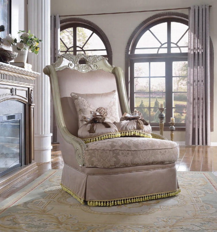 Positano 621c 45" Chair With Accent Pillows Included Solid Woood Hand Crafted Designs And Removable Backs In Antique