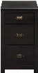 DS-A082-850 22" Transitional Chairside Chest in including Three Drawers with Simple Pulls in