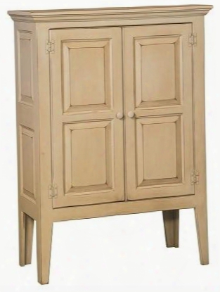Serenity 4650234bm 36.5" Pie Safe With 2 Doors Simple Knobs Tapered Legs And Premium Grade Pine Wood Construction In Buttermilk