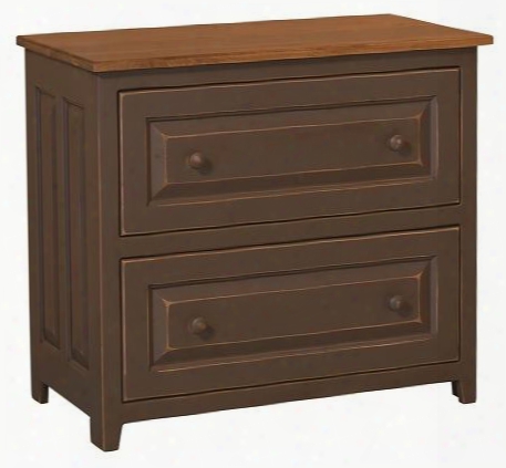 Violet 4650239fbs 34lateral File Cabinet With 2 Drawers Proudly Made In The U.s.a. And Premium Grade Pine Wood Construction In Ferret Brown And Sealy