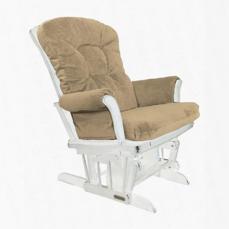 37427kd.15.0189 Whtie Super Comfortable Glider - Bella Buckwheat