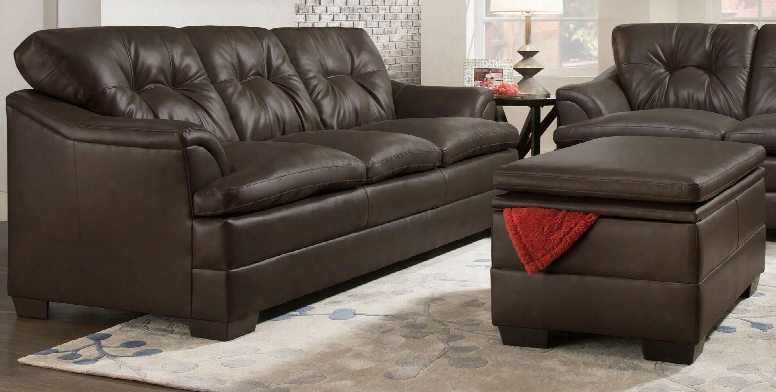 Apollo 5122-03297 2 Piece Set Including Sofa And Ottomanwith Tufted Detailing In