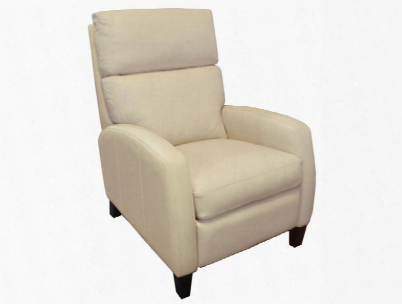 Axis Series Rc276-081 44" Traditional-style Living Room Linen Man Ual Recliner Chiar With Split Back Cushion Tapered Legs And Leather Upholstery In