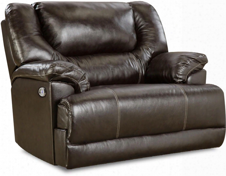 Bingo 50451br-195 51" Cuddler Recliner With Split Back Cushion And Plush Padded Arms In