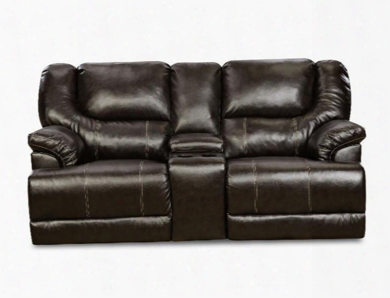 Bingo 50451br-63 Motion Loveseat With Split Back Cushion Plush Padded Arms And Stitched Detailing In