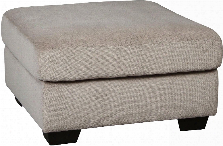 Dailey Collection 9540108 33" Oversized Accent Ottoman With Fabric Upholstery Block Feet And Contemporary Style In