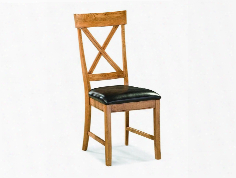 Family Dining Fd-ch-125c-cnt-rta 39.5" Dining Room X-back Side Chair With Apron Stretchers And Tapered Legs In