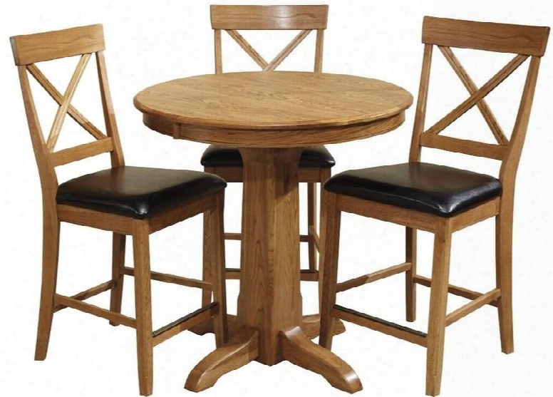 Family Dining Fd-ta-l36gs-cnt-c 36" Dining Room Gathering Peedestal Table With Apron And Cabriole Legs In