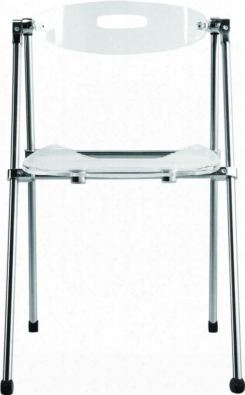 Fmi9232-smoke Acrylic Foldin Chair