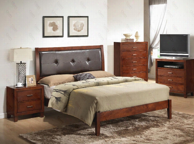 G1200aqbntv 3 Piece Set Including Queen Bed Nightstand And Meida Chest In