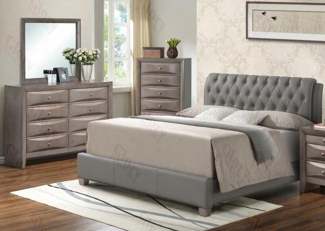 G1505ctbupdm 3 Piece Set Including Twin Size Bed Dresser And Mirror In
