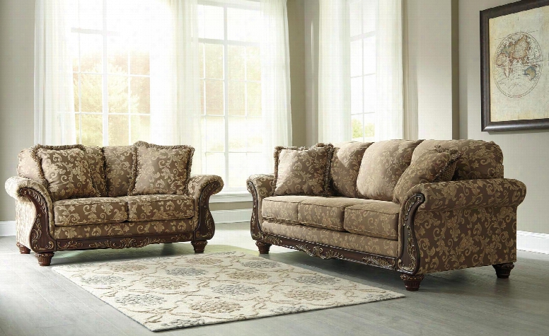 Irwindale 88404sl 2-piece Living Room Set With Sofa And Loveseat In Topaz