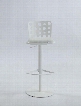 0825-AS-WHT Pneumatic Gas Lift Adjustable Height Swivel Stool -