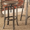 10181 Collection 122101 15" Industrial Bar Stool with Swivel Adjustable Height