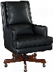 Carilion Series EC387-099 45" Traditional-Style Tune Home Office Executive Swivel Tilt Chair with Adjustable Height Piped Stitching and Leather Upholstery in