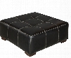LAREDO Series 6355LAREDOBLACK-GG 42" Flash Series Ottoman with Tufted Cushion in Black