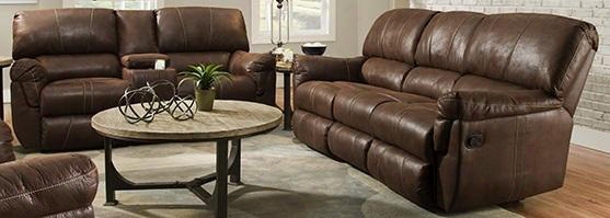 Renegade 50364br-5363 2 Piece Set Including Beautyrest Motion Sofa And Loveseat With Split Back Cushion In