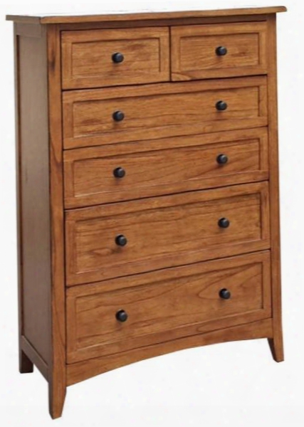 Sedona Collection 2395ro-c 54" Chest With Distressed Detailing Tapered Legs And 6 Drawers In Rustic