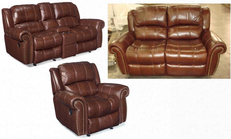 Ss601 3-piece Living Room Set With Manual Entertainment Sofa Loveseat And Glider Recliner Chair In