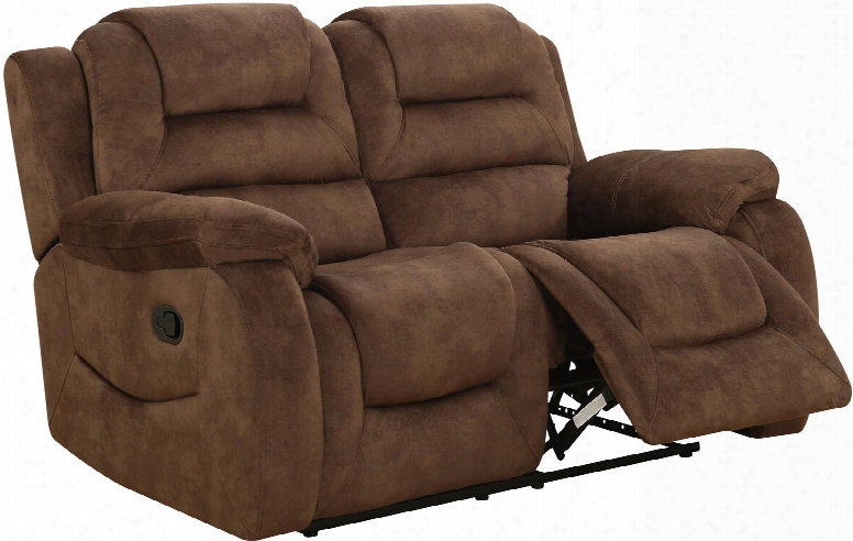 U97370-d097- Rls 61" Reclining Loveseat With Split Back Cusion And Plush Padded Arms In