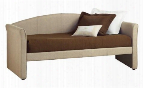 1017db Siesta Daybed With Pine Wood Construction And Tweed Fabric Upholstery In Beige