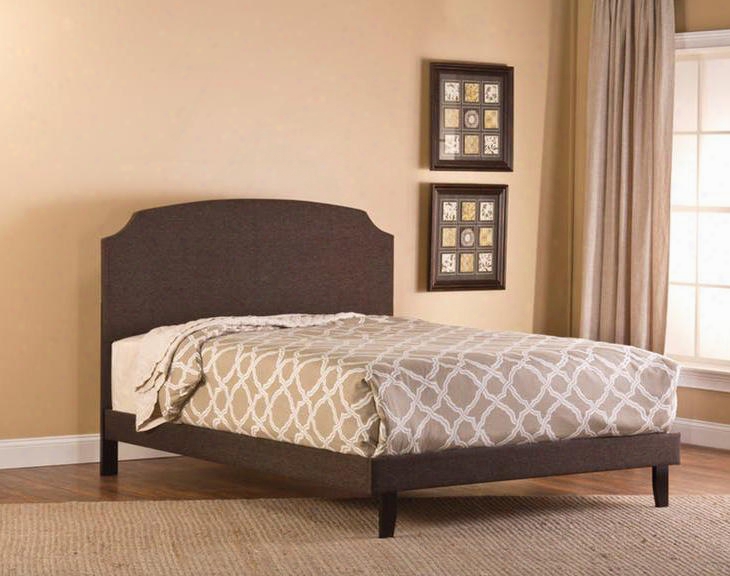 1296bqrl Lawler Queen Bed With Rails Wood Fabric And No Frills Headboard Design In Black And