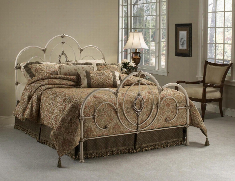 1310bkr Victoria Bed Set - King - W/rails Antique